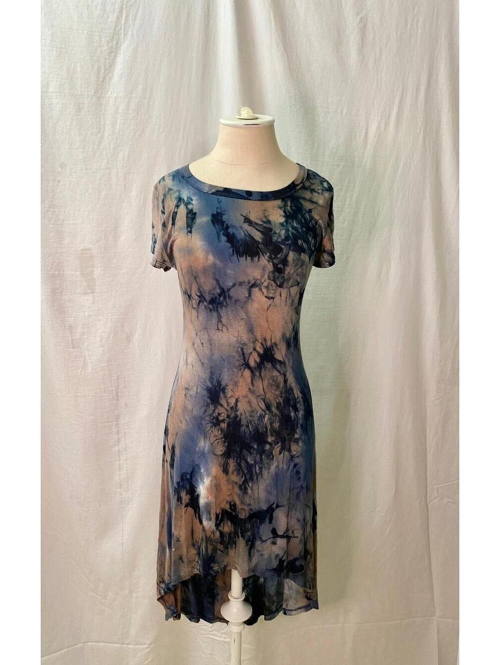 Tie Dye High-Lo Dress NWT